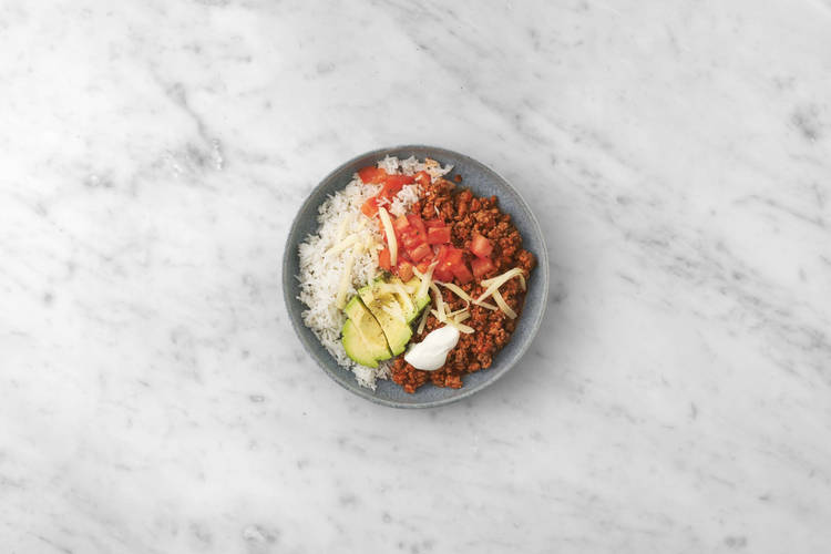 Assemble your Burrito Bowl