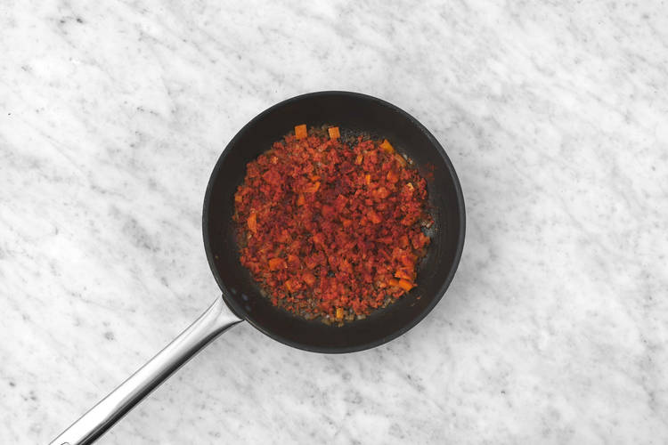 Season chorizo mixture