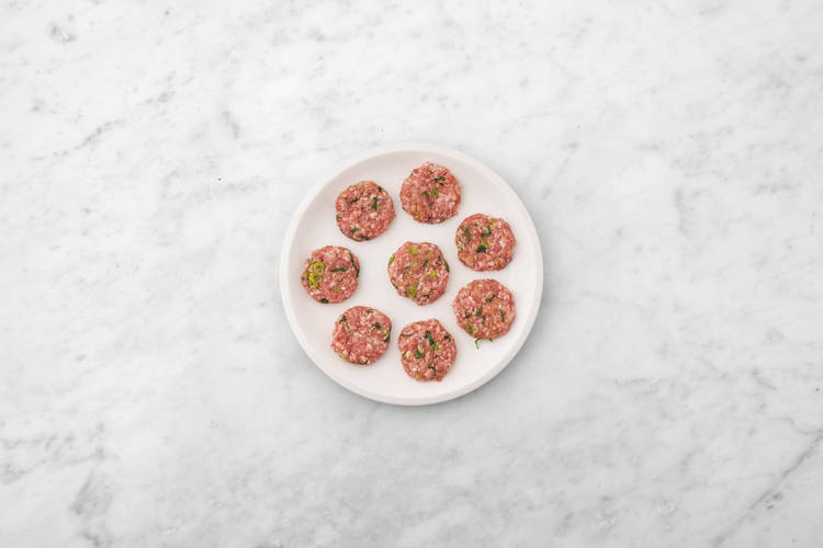 Form chicken patties