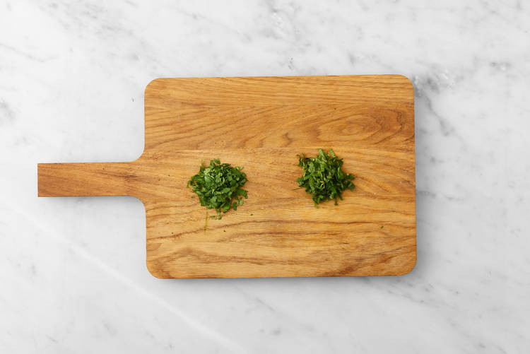 Chop the herbs