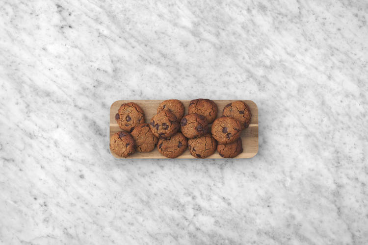 Bake cookies and serve