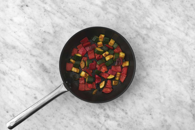 Prep and cook veggies