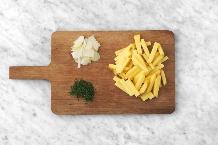 Préparer et rôtir les frites