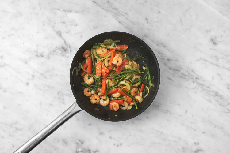 Add the Prawns