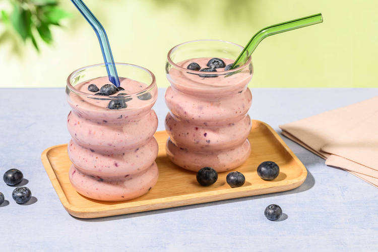 Smoothie Very berry : myrtilles, framboises et banane