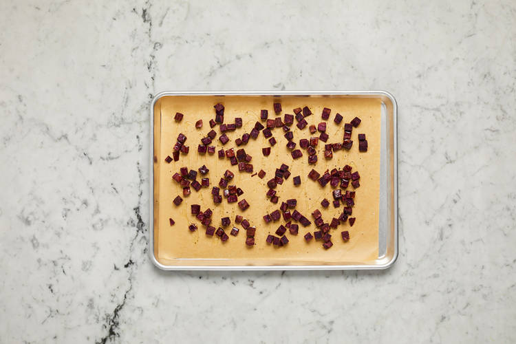 Roast purple sweet potatoes