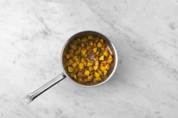 Prep and cook veggies