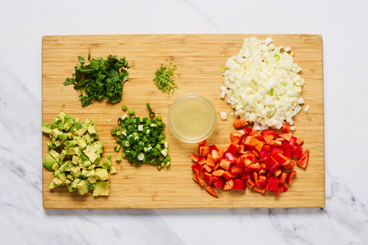 Finish prep and roast potatoes