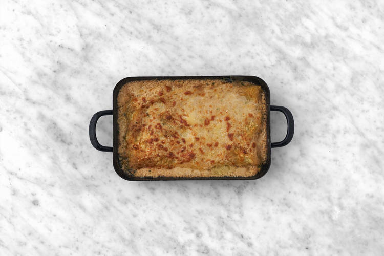Lasagne en construction