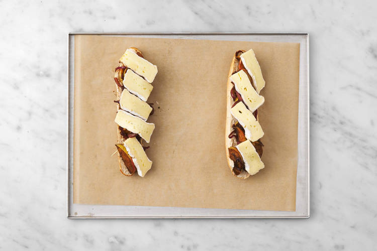 Les tartines au four