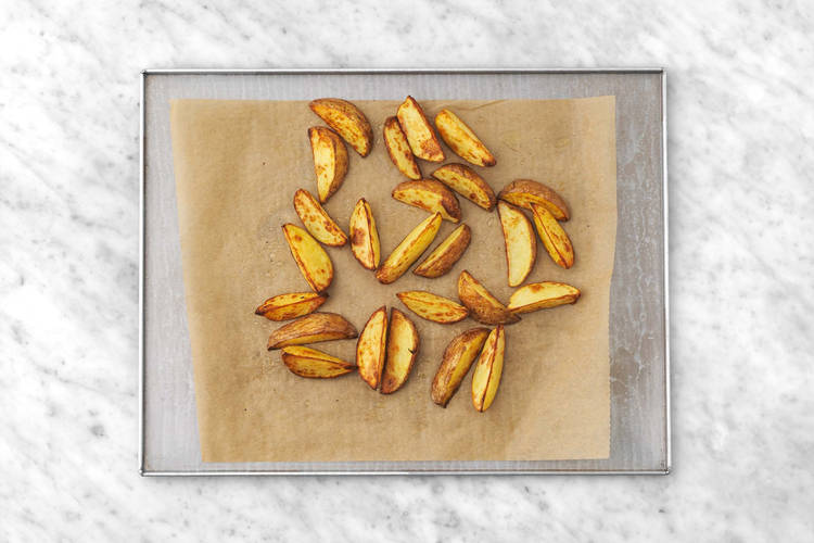 Prep and roast potatoes