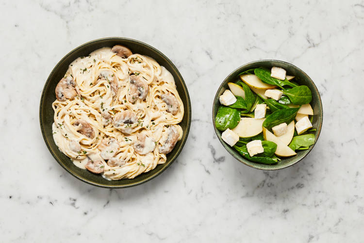 Make salad and serve