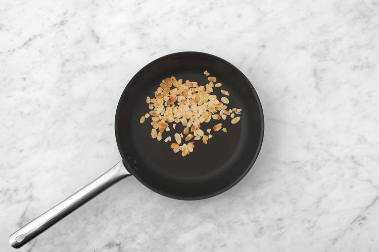 Toast almonds
