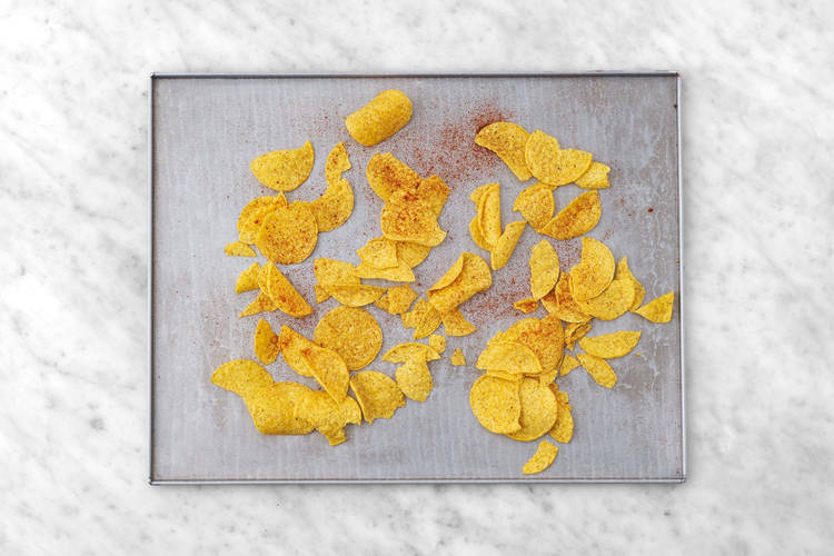 Warm tortillas and tortilla chips