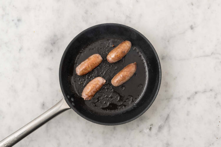 Fry the sausages