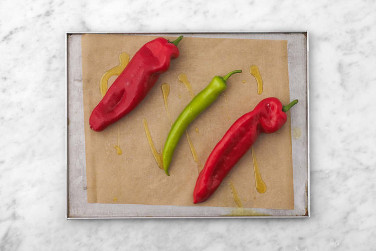 Paprika bakken