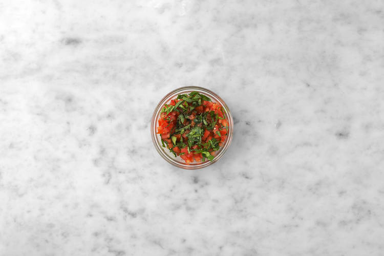 Bruschetta-topping maken