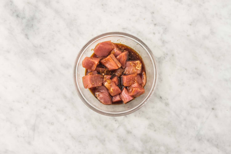 Marinate the pork