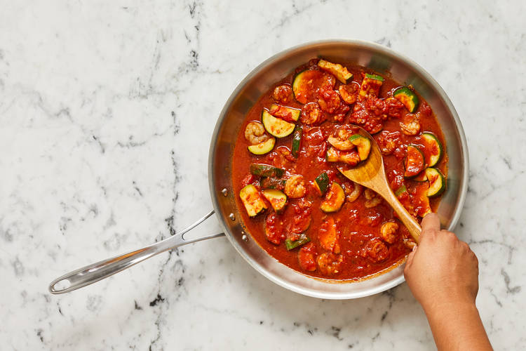 Cook Zucchini & Shrimp