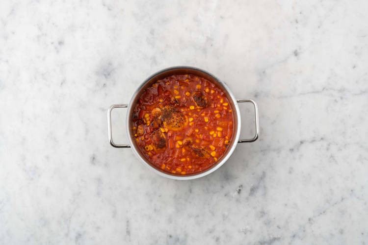 Simmer chili
