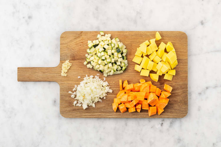 Chop the vegetables
