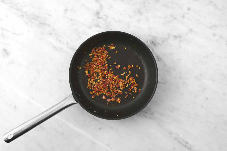 Fry the aromatics