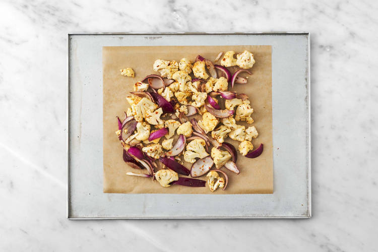 Prep and roast veggies