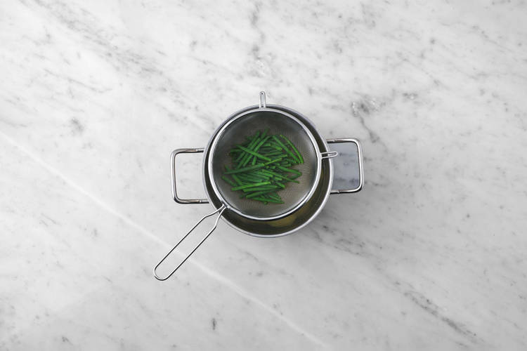 Cuire les haricots verts