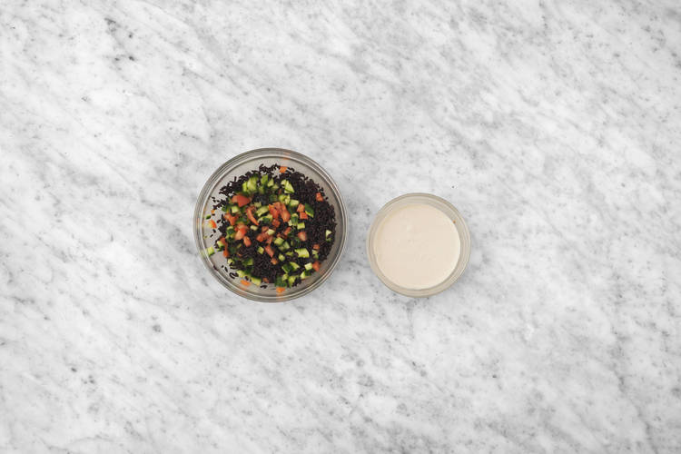 Preparare tabulè e salsa