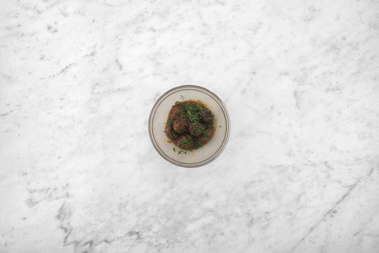 Glaze Beyond Meat® meatballs