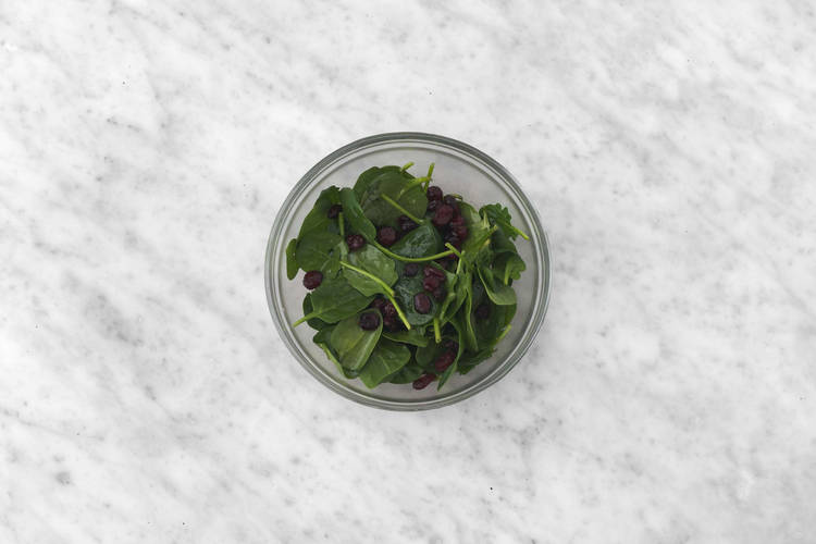 Finish veggies, rice and salad