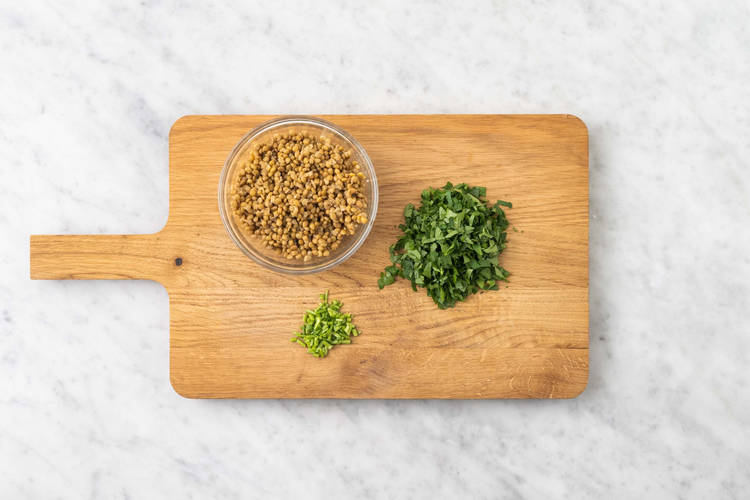 Chop the parsley