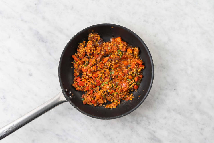 Fry the vegetables