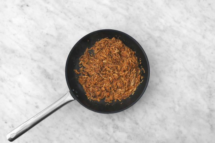 Scaldare il pulled chicken