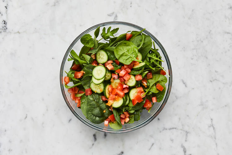 Finish prep and make dressing