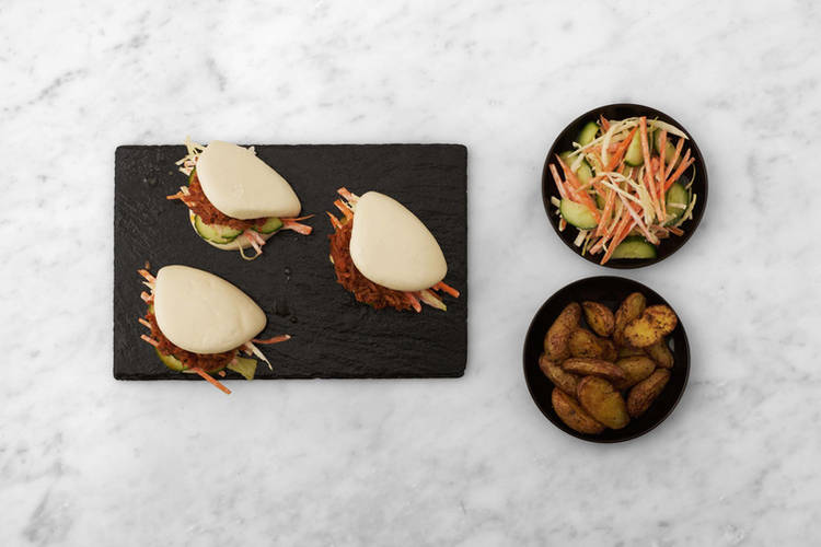 Fill the Bao Buns and Serve