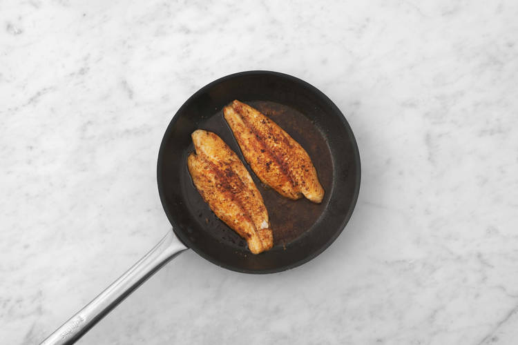 Fisch anbraten