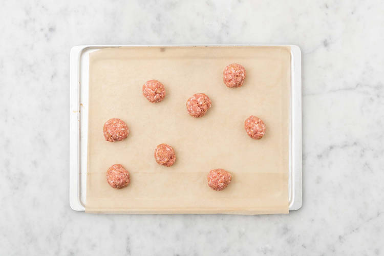 Make and roast Beyond Meat® meatballs