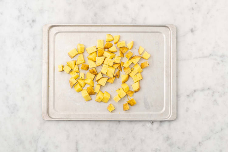 Prep and roast potatoes