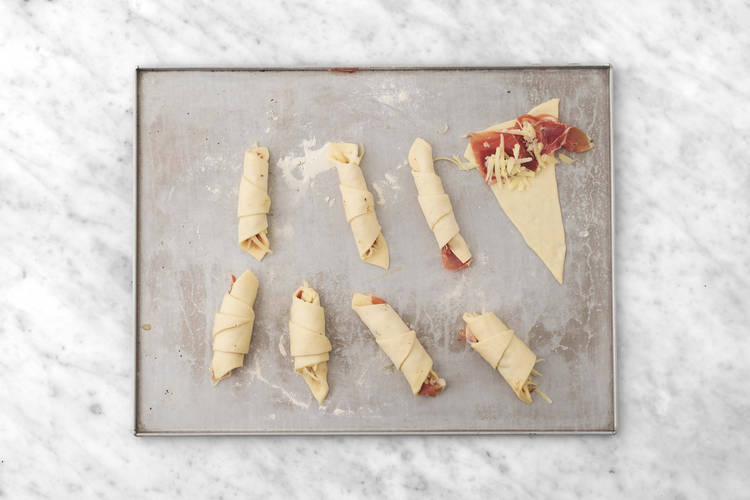Grädda croissanter