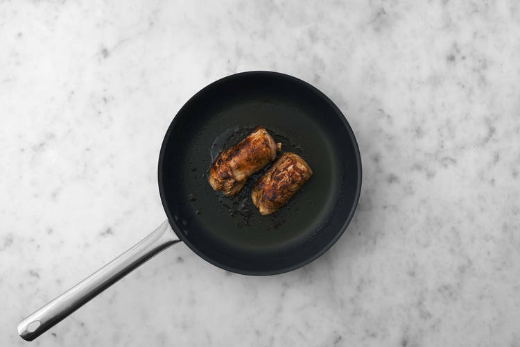 Fry the pork tenderloin