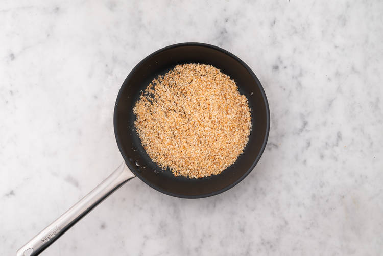 Toast coconut and panko