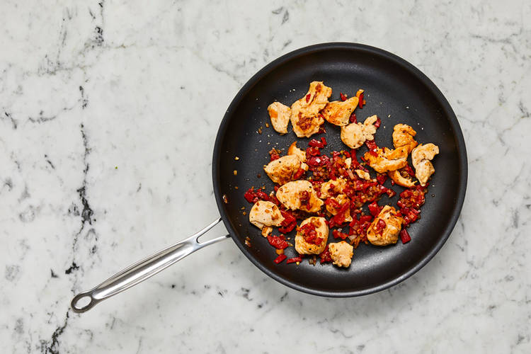 Prep and cook chicken