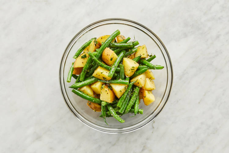 Finish prep and make dressing