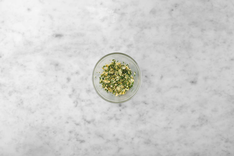 Kräutermantel vorbereiten