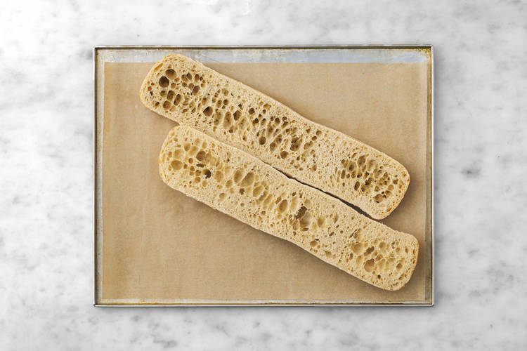 Förbered ciabatta