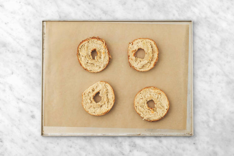 Forbered bagels