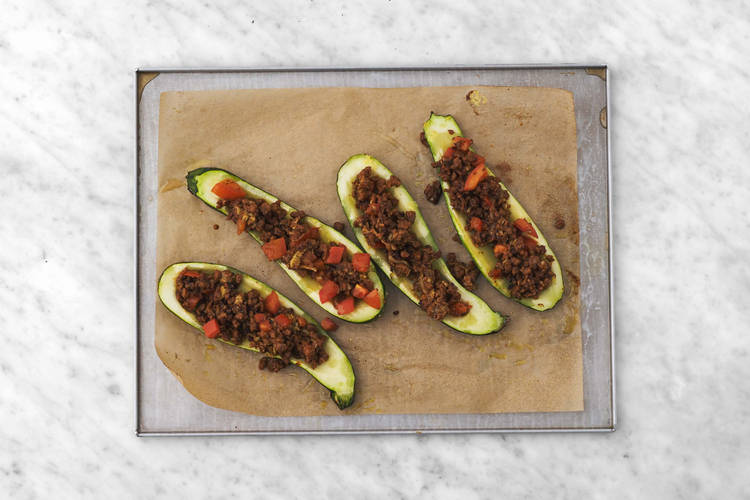 Fyll zucchini