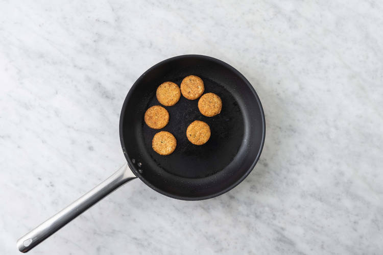 Pan-fry falafel