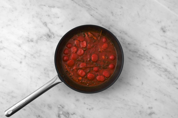 Cuocere il sugo